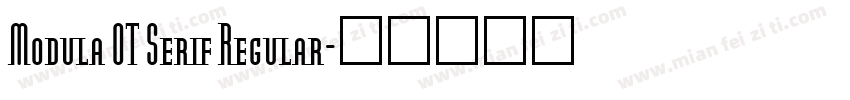 Modula OT Serif Regular字体转换